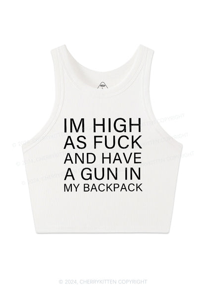 Im High Y2K Valentine's Day Crop Tank Top Cherrykitten