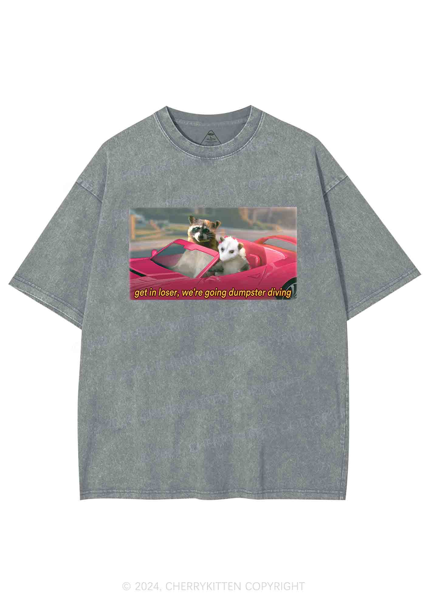 Get In Loser Y2K Washed Tee Cherrykitten