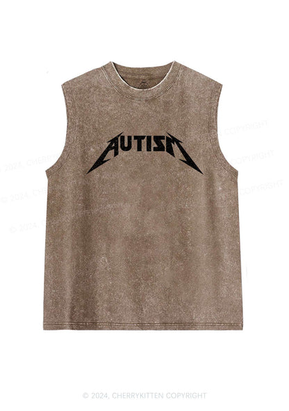 Autism Y2K Washed Tank Cherrykitten