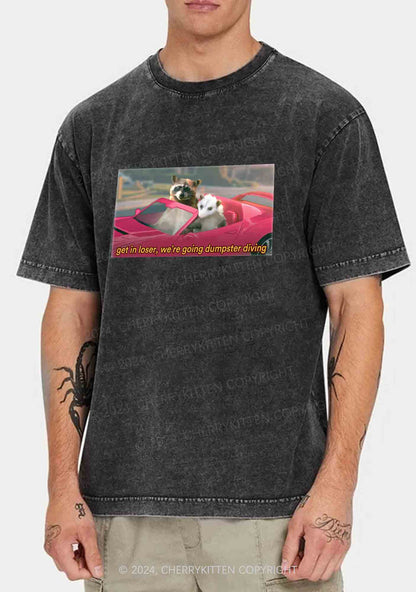 Get In Loser Y2K Washed Tee Cherrykitten