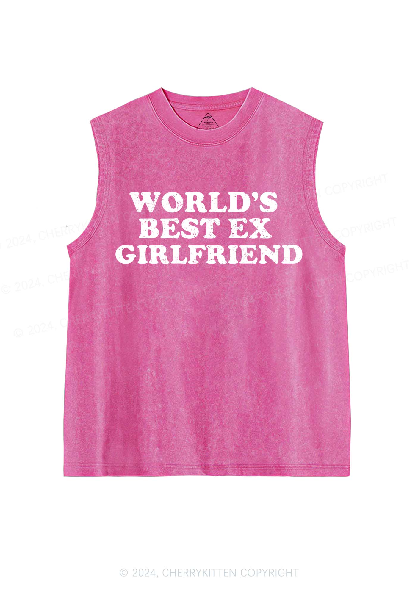 Best Ex Girlfriend Y2K Washed Tank Cherrykitten