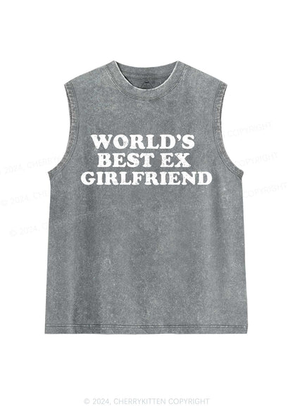 Best Ex Girlfriend Y2K Washed Tank Cherrykitten