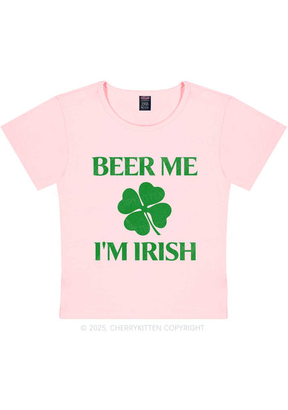 Beer Irish St Patricks Y2K Baby Tee Cherrykitten