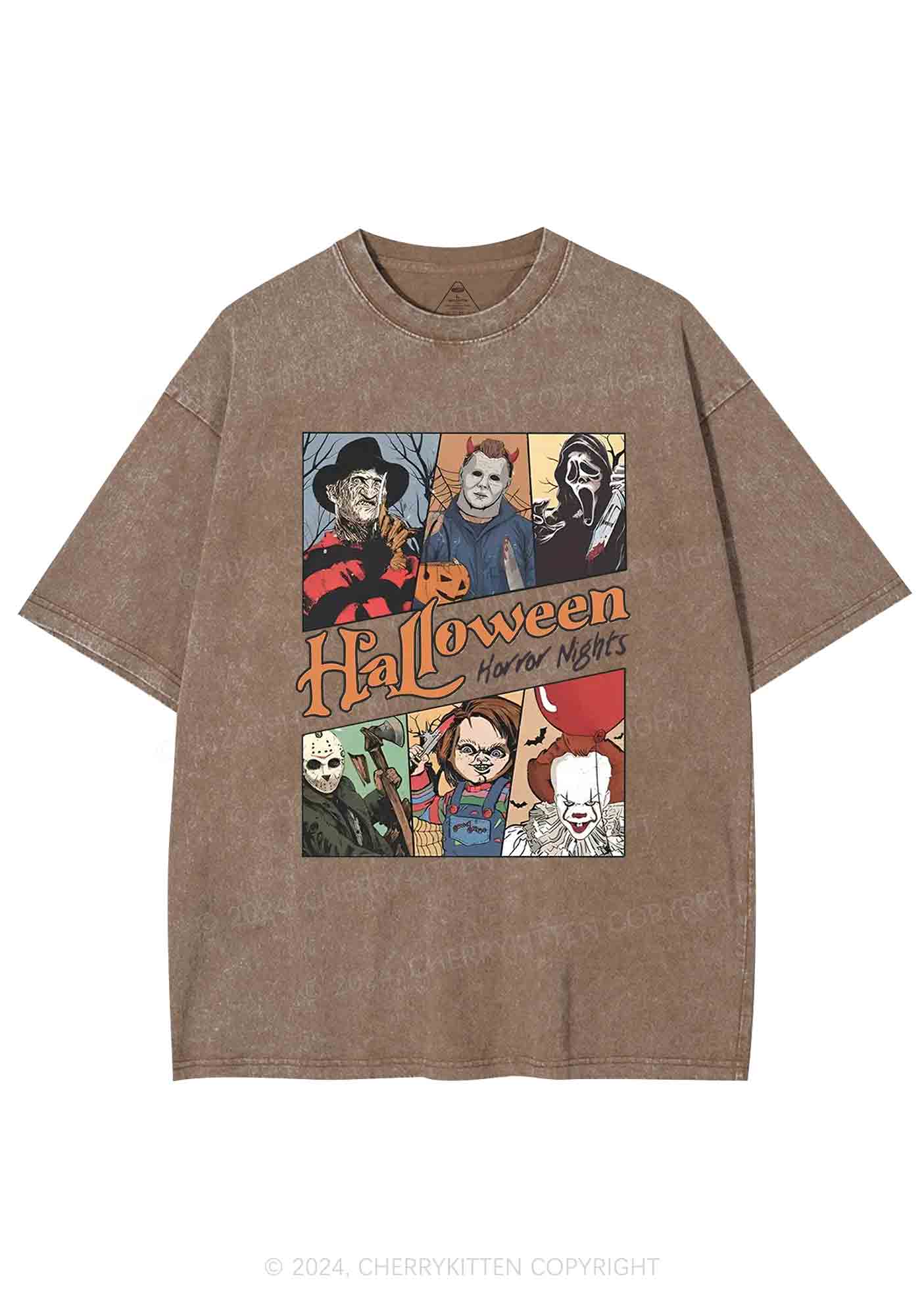 Halloween Horror Nights Y2K Washed Tee Cherrykitten