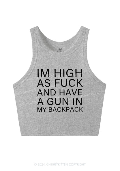 Im High Y2K Valentine's Day Crop Tank Top Cherrykitten