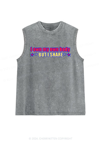 I Own My Own Body Y2K Washed Tank Cherrykitten