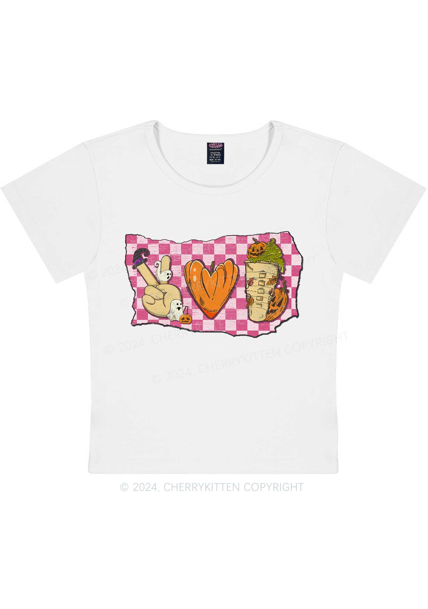 Halloween Pumpkin Juice Y2K Baby Tee Cherrykitten