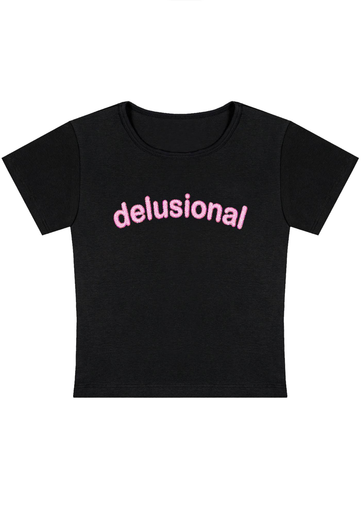 Curvy Delusional Baby Tee