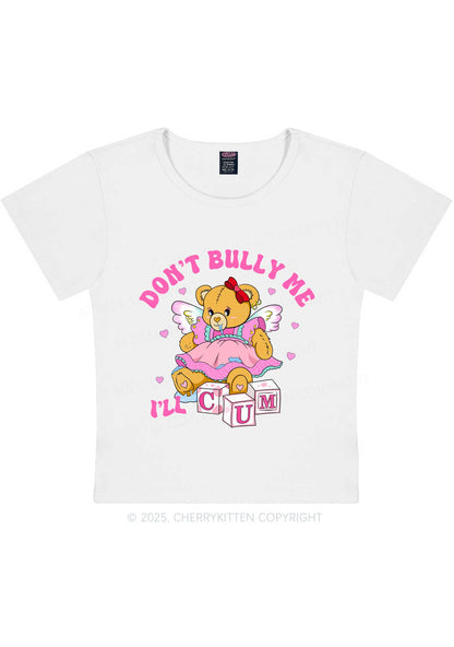 Dont Bully Bear Y2K Baby Tee Cherrykitten