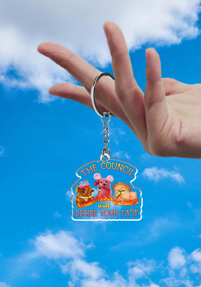 Council Decide Your Fate 1Pc Y2K Keychain Cherrykitten