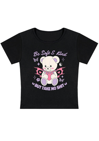 Be Soft And Kind Y2K Baby Tee