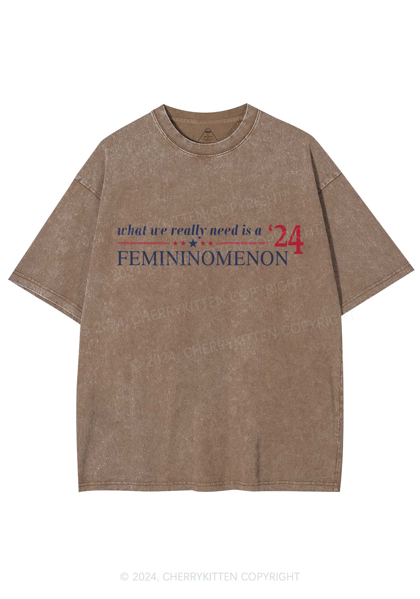 We Need Femininomenon Y2K Washed Tee Cherrykitten