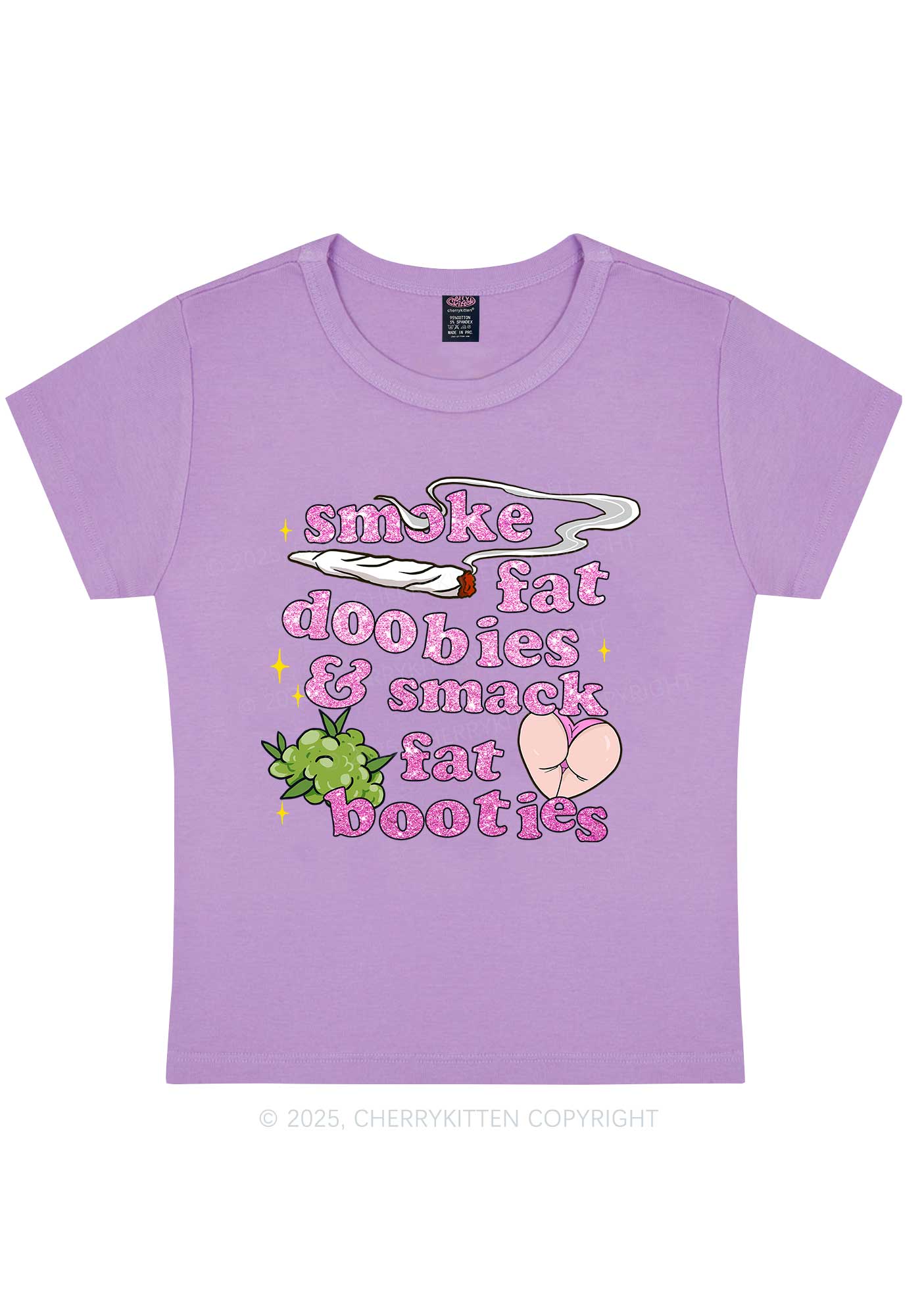 Smoke Fat Dxxbies Y2K Baby Tee Cherrykitten