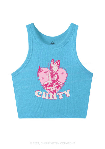 Butterfly Cxnty Y2K Crop Tank Top Cherrykitten