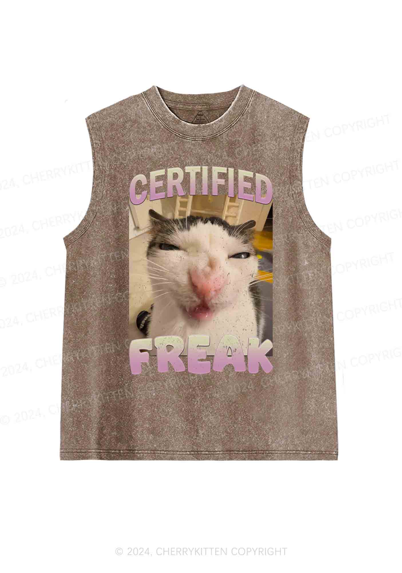 Certified Freak Y2K Washed Tank Cherrykitten