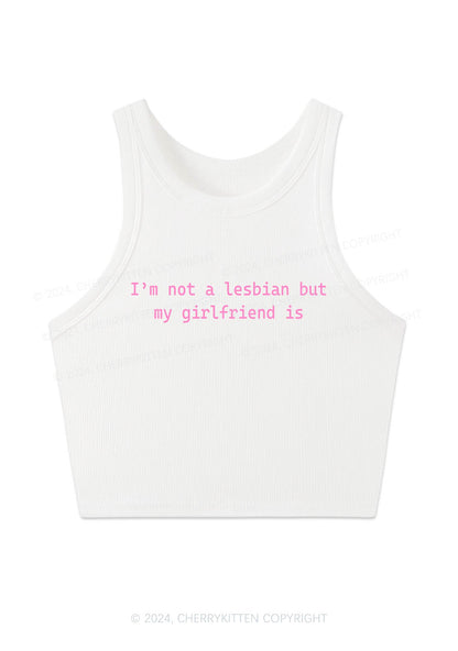 My Girlfriend Is Lesbian Y2K Crop Tank Top Cherrykitten