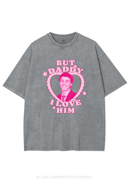 Daddy I Love Him Luigi Y2K Washed Tee Cherrykitten