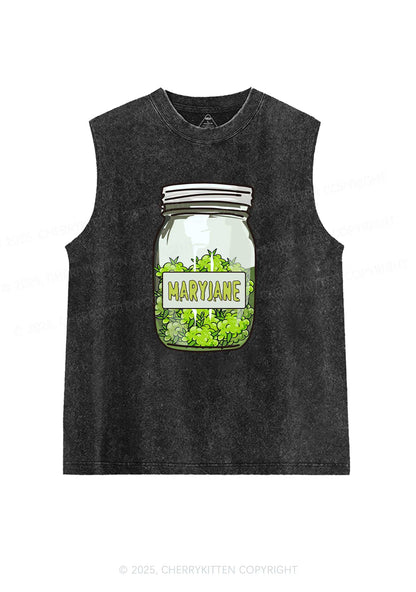 Mary Jane Wxxd Jar Y2K Washed Tank Cherrykitten