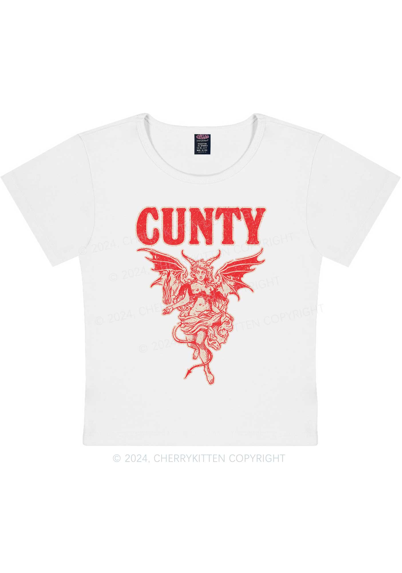 Cunty Satan Y2K Baby Tee Cherrykitten