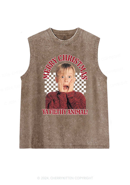 Christmas Movies Y2K Washed Tank Cherrykitten