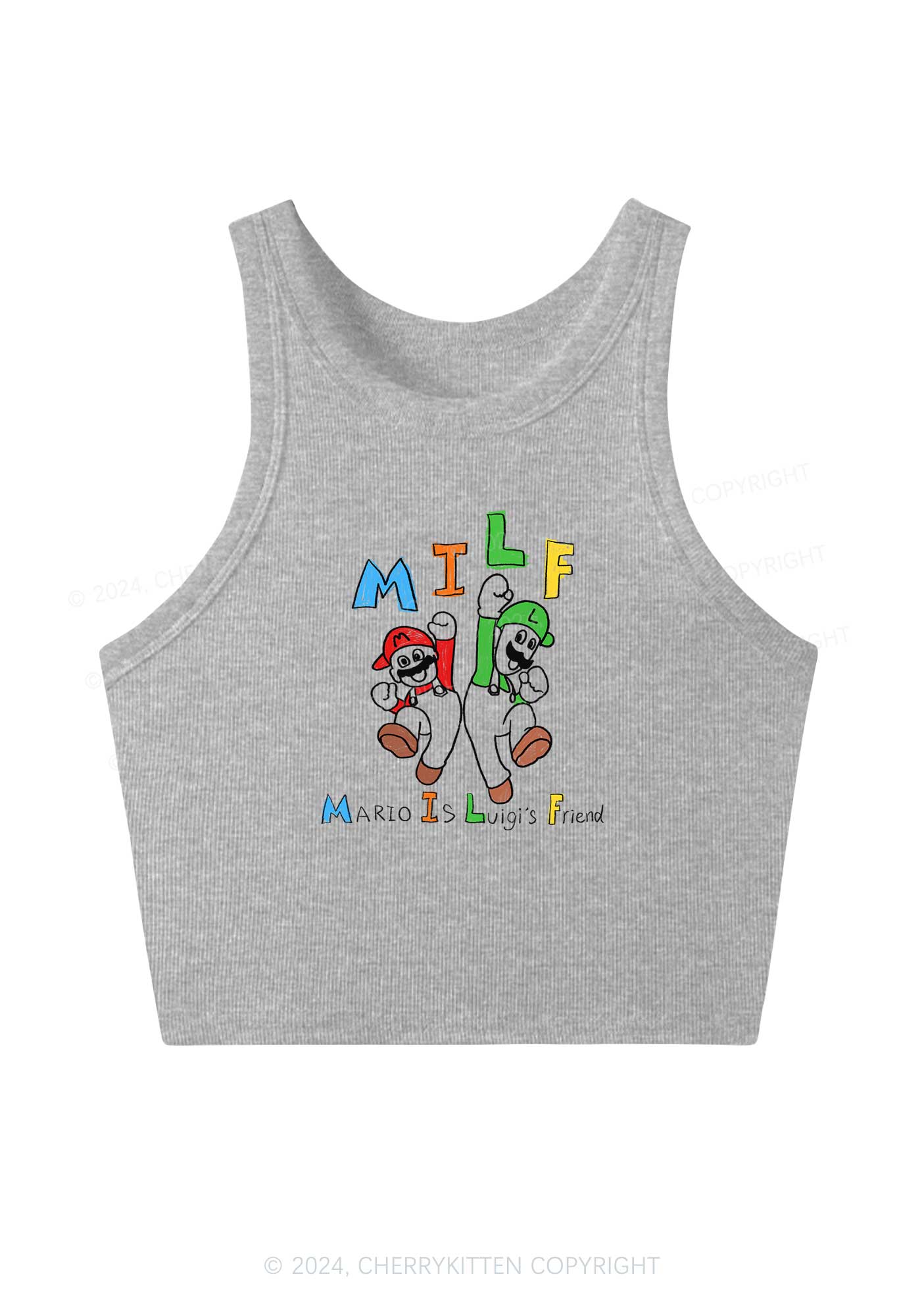 Mxxf Friends Y2K Crop Tank Top Cherrykitten