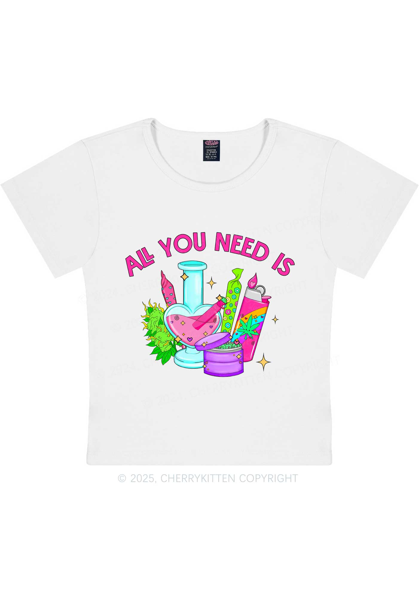 All You Need Is Y2K Baby Tee Cherrykitten