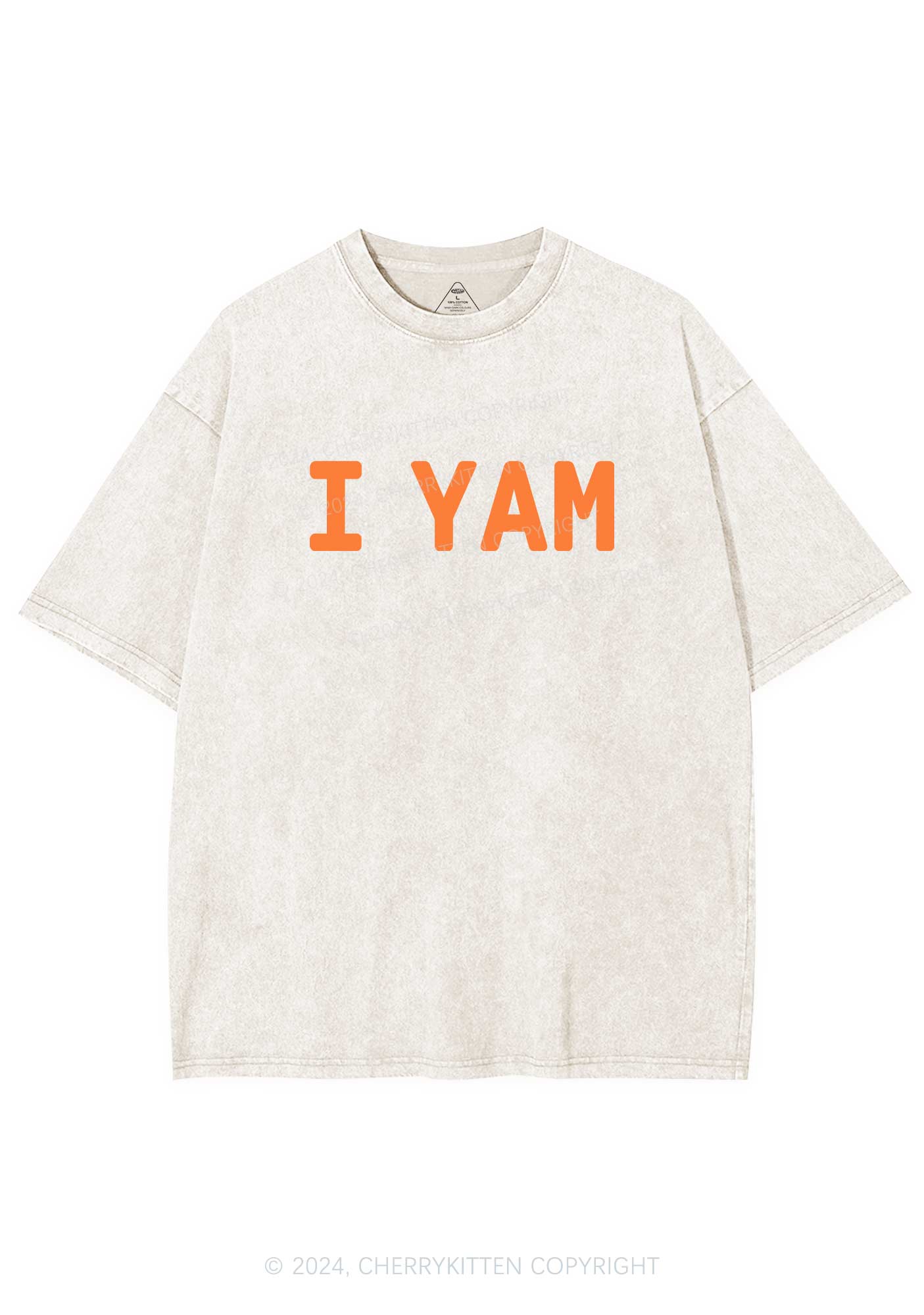 I Yam Y2K Valentine's Day Washed Tee Cherrykitten