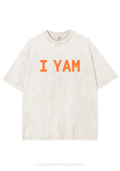 I Yam Y2K Valentine's Day Washed Tee Cherrykitten