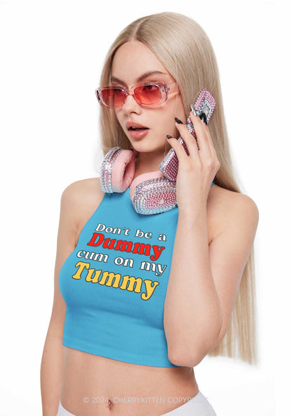 Dont Be A Dummy Y2K Crop Tank Top Cherrykitten