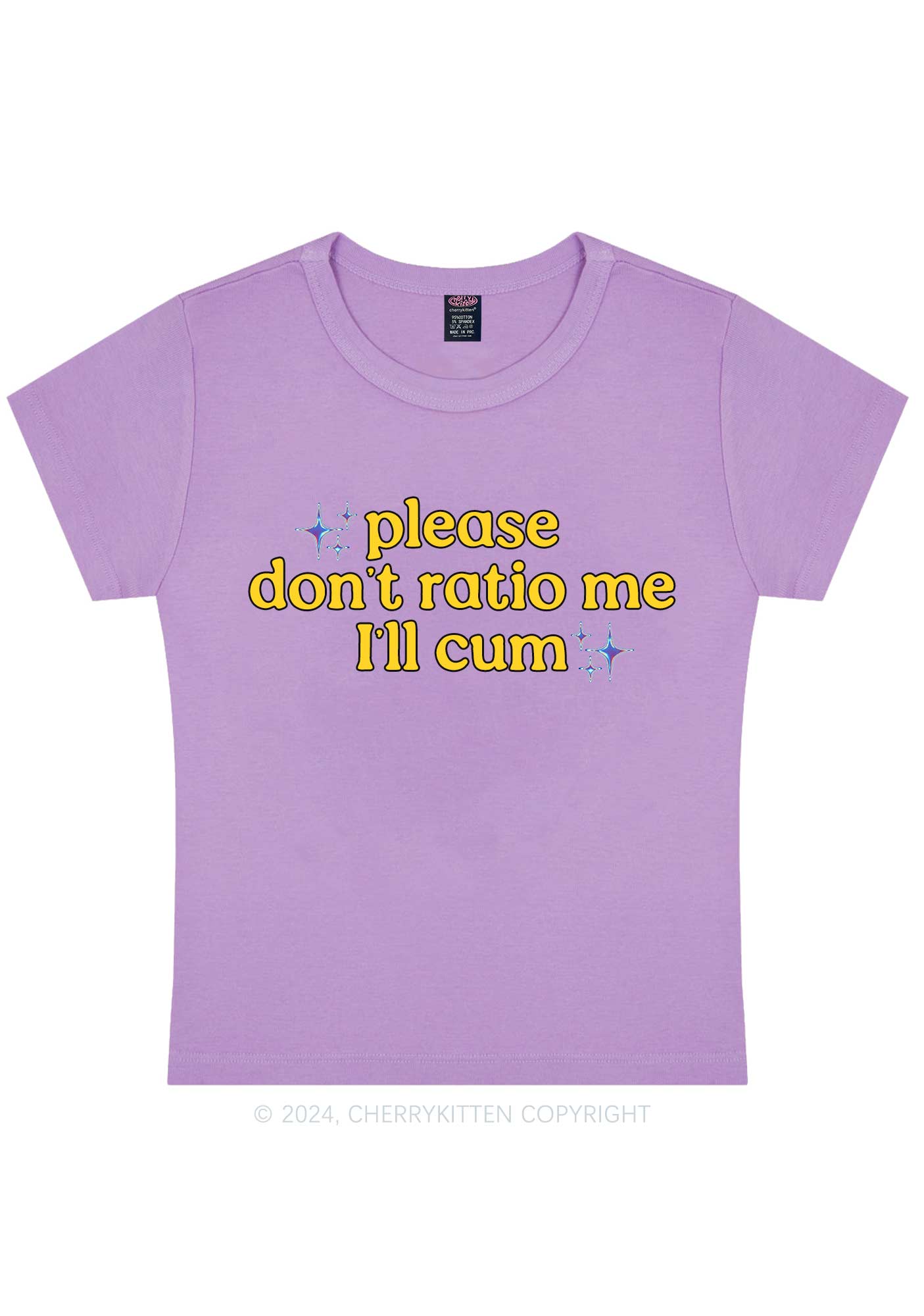 Don't Ratio Me Y2K Baby Tee Cherrykitten