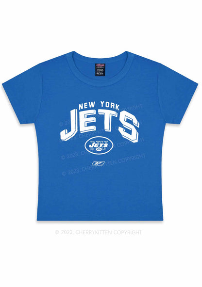 NY Jets Super Bowl Y2K Baby Tee Cherrykitten