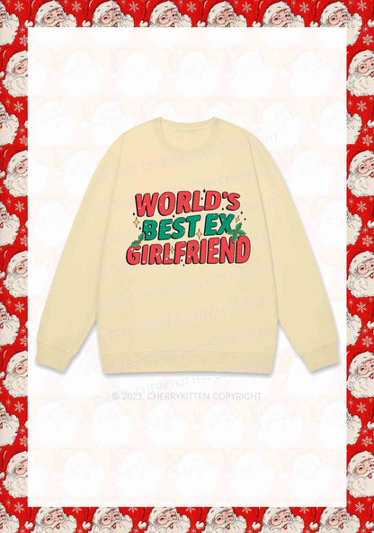 World's Best Ex Christmas Y2K Sweatshirt Cherrykitten