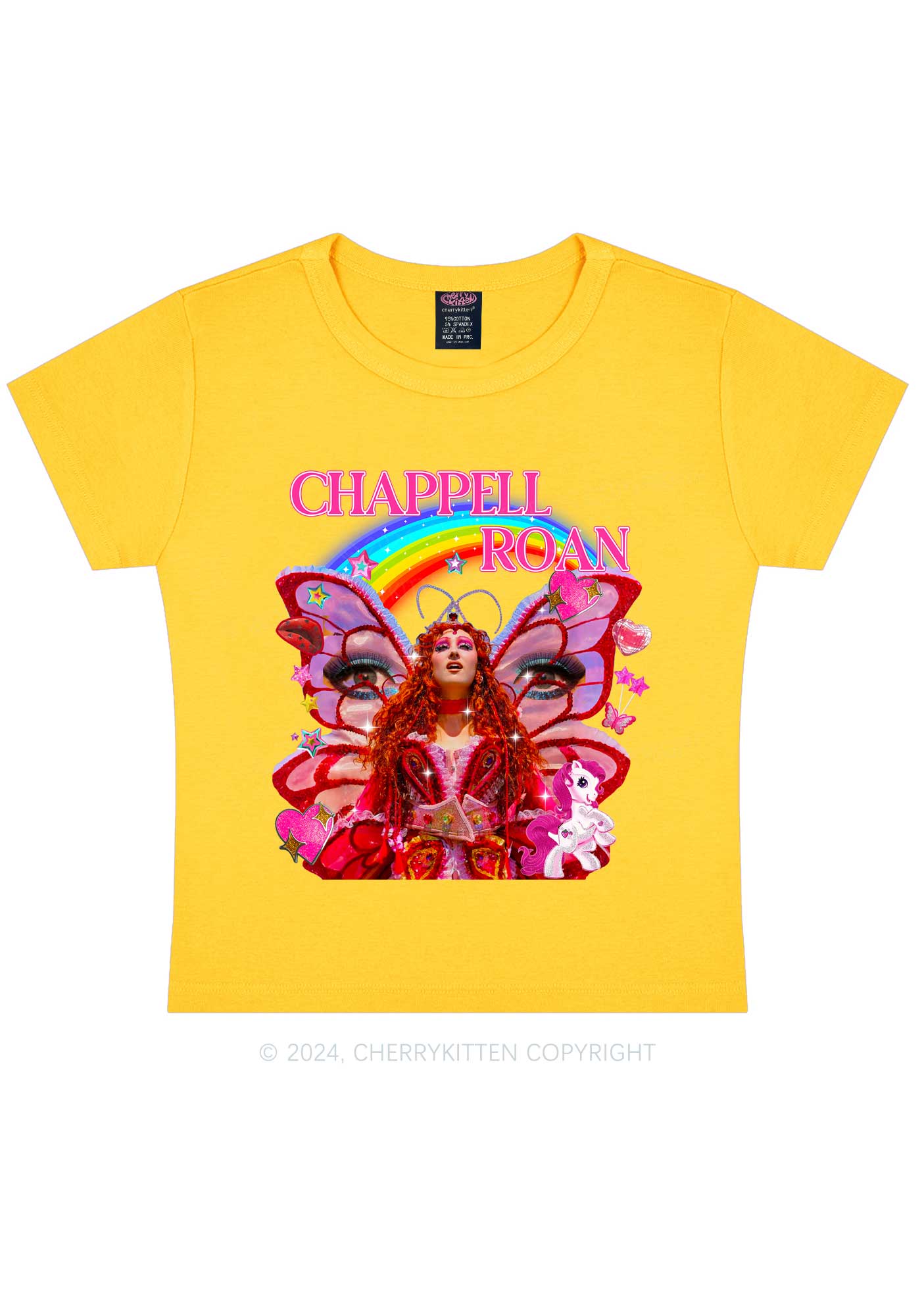 CR Fairy Tour Y2K Baby Tee Cherrykitten