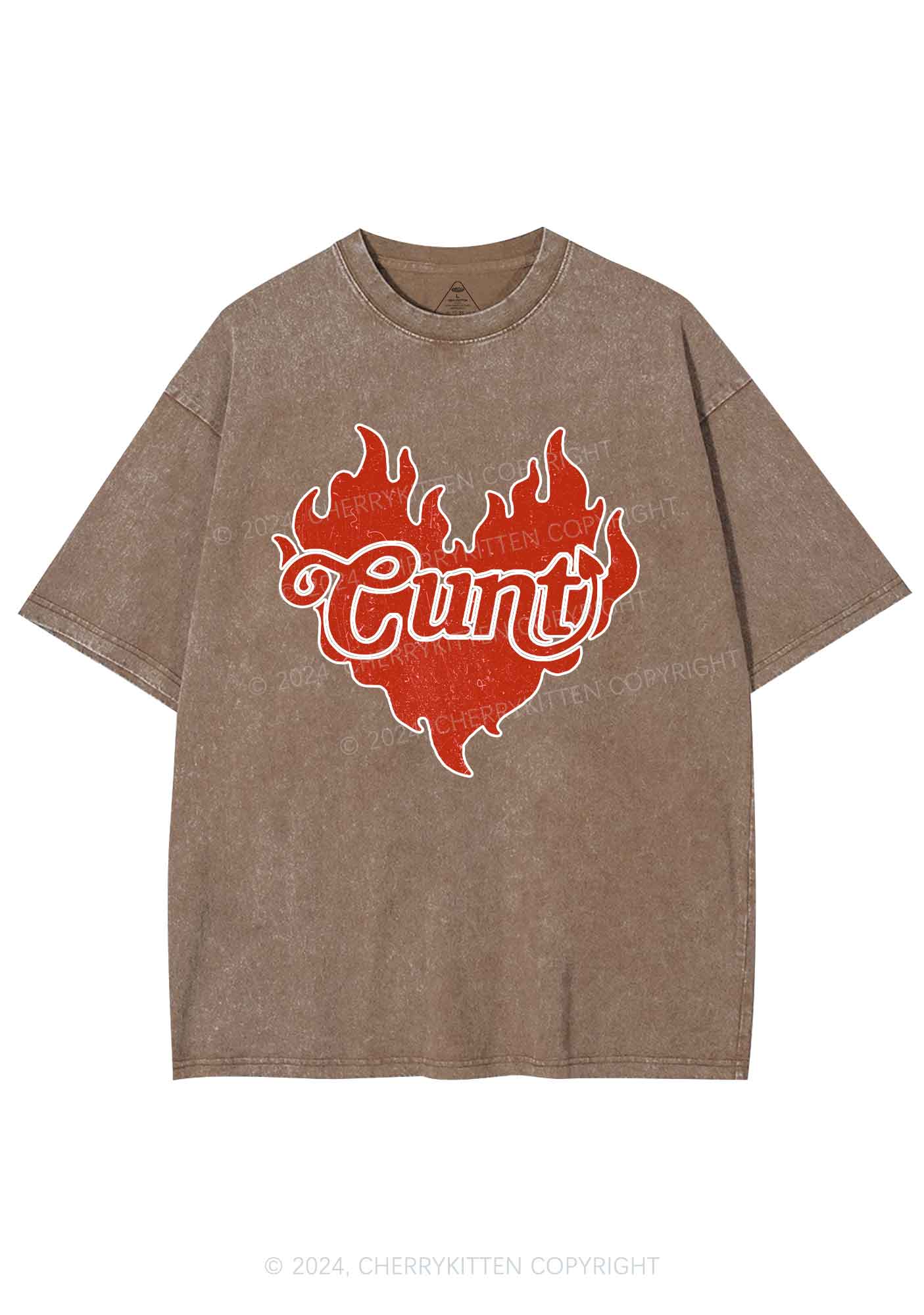 Cxxt Devil Y2K Valentine's Day Washed Tee Cherrykitten