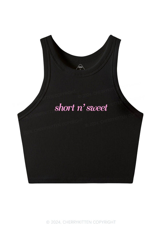 Short Sweet Y2K Crop Tank Top Cherrykitten