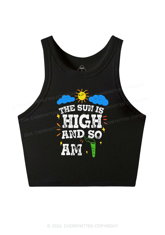 I Am High Y2K Crop Tank Top Cherrykitten