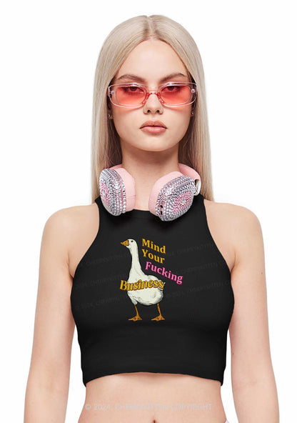 Fxxking Business Y2K Crop Tank Top Cherrykitten