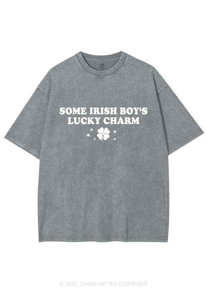 Irish Boys Lucky Charm St Patricks Y2K Washed Tee Cherrykitten