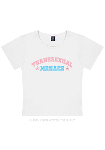 Transsexual Menace Y2K Baby Tee Cherrykitten