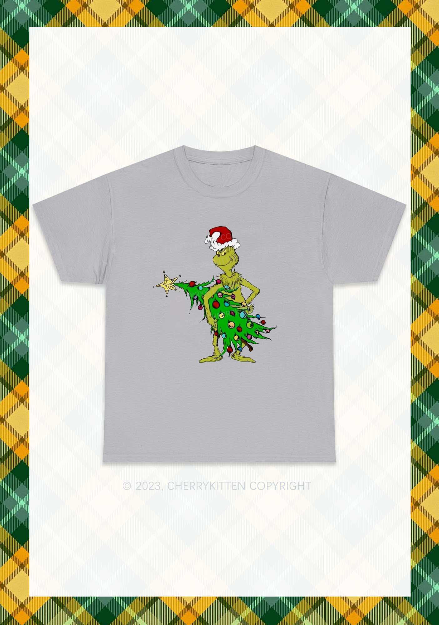 Stealing Christmas Tree Chunky Shirt Cherrykitten