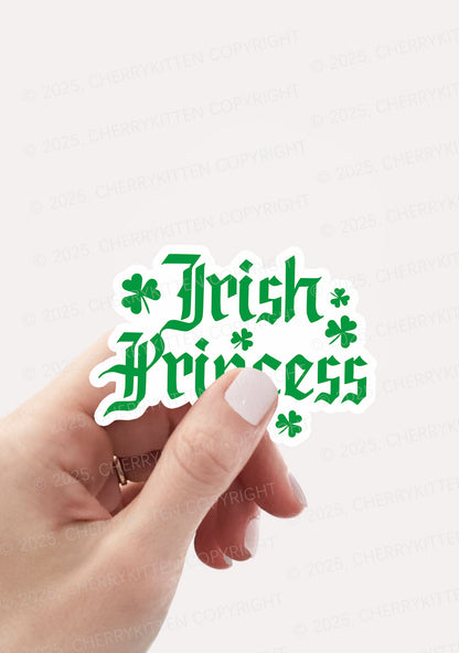 Irish Princess St Patricks 1Pc Y2K Sticker Cherrykitten