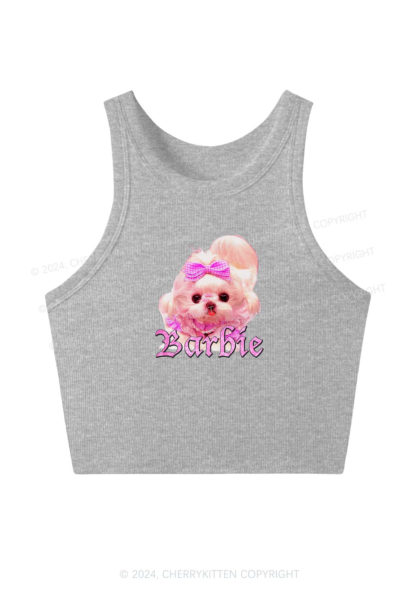 Pretty Dog Y2K Crop Tank Top Cherrykitten