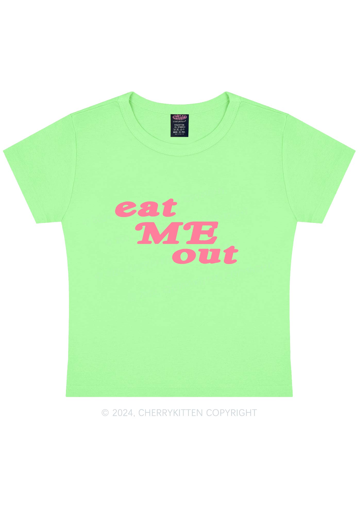 Eat Me Out Y2K Baby Tee Cherrykitten