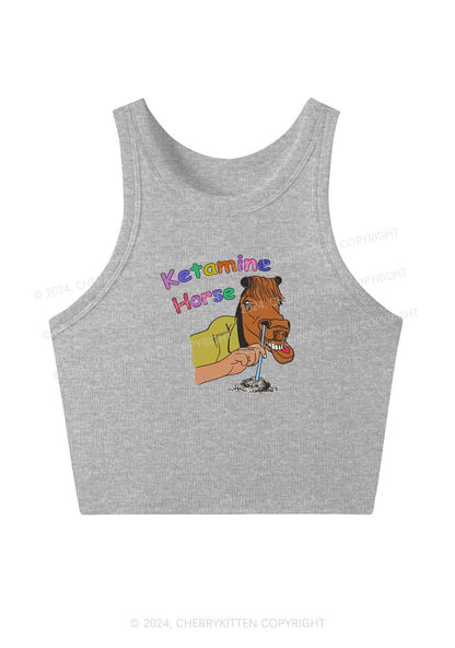 K Horse Y2K Crop Tank Top Cherrykitten