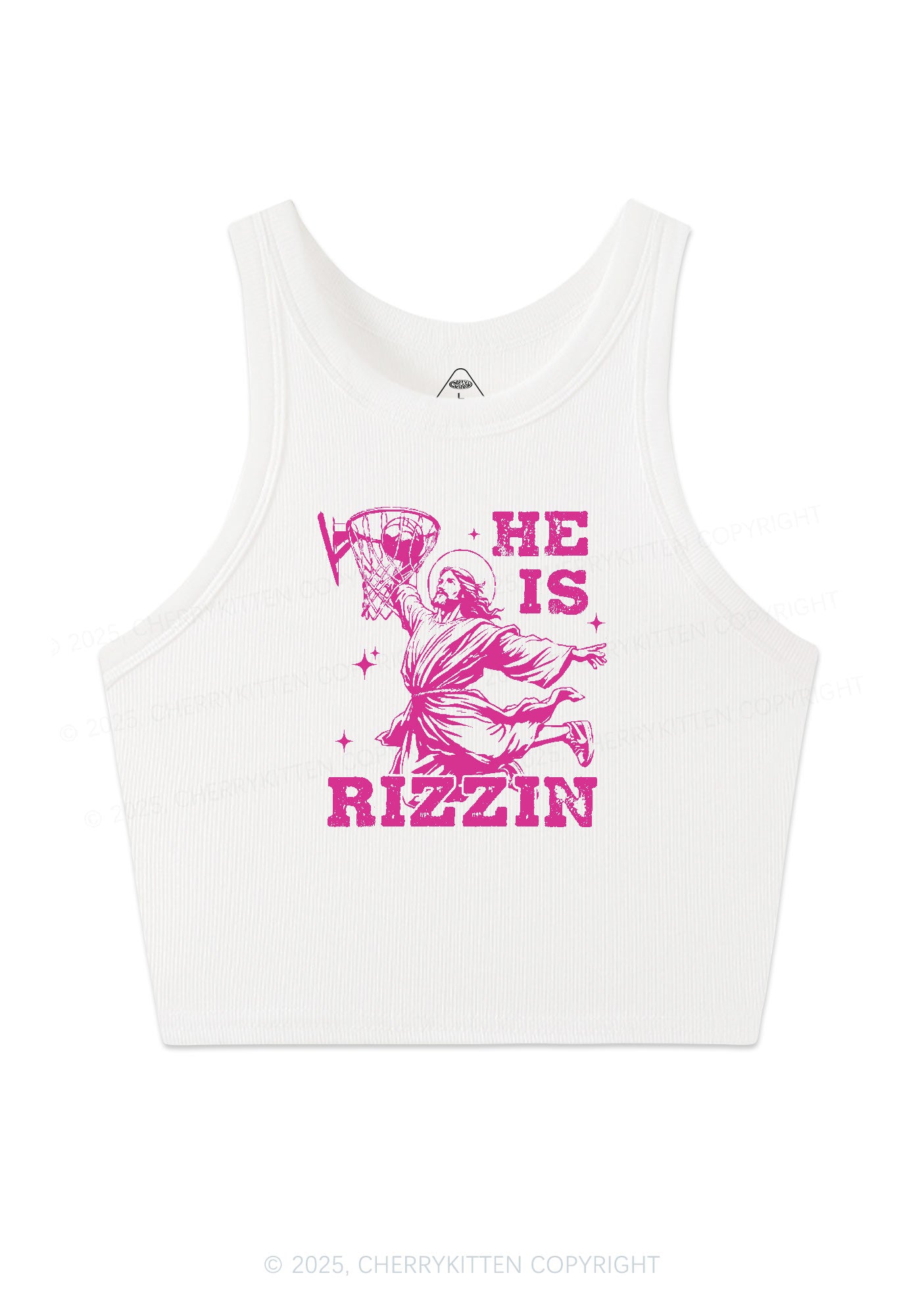 He Is Rizzin Y2K Crop Tank Top Cherrykitten