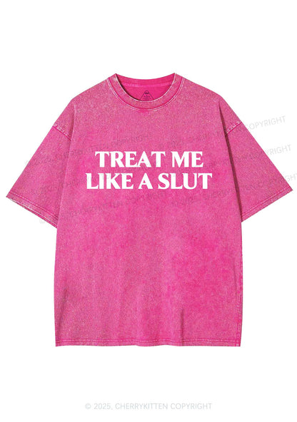 Treat Me Like A Slxt Y2K Washed Tee Cherrykitten