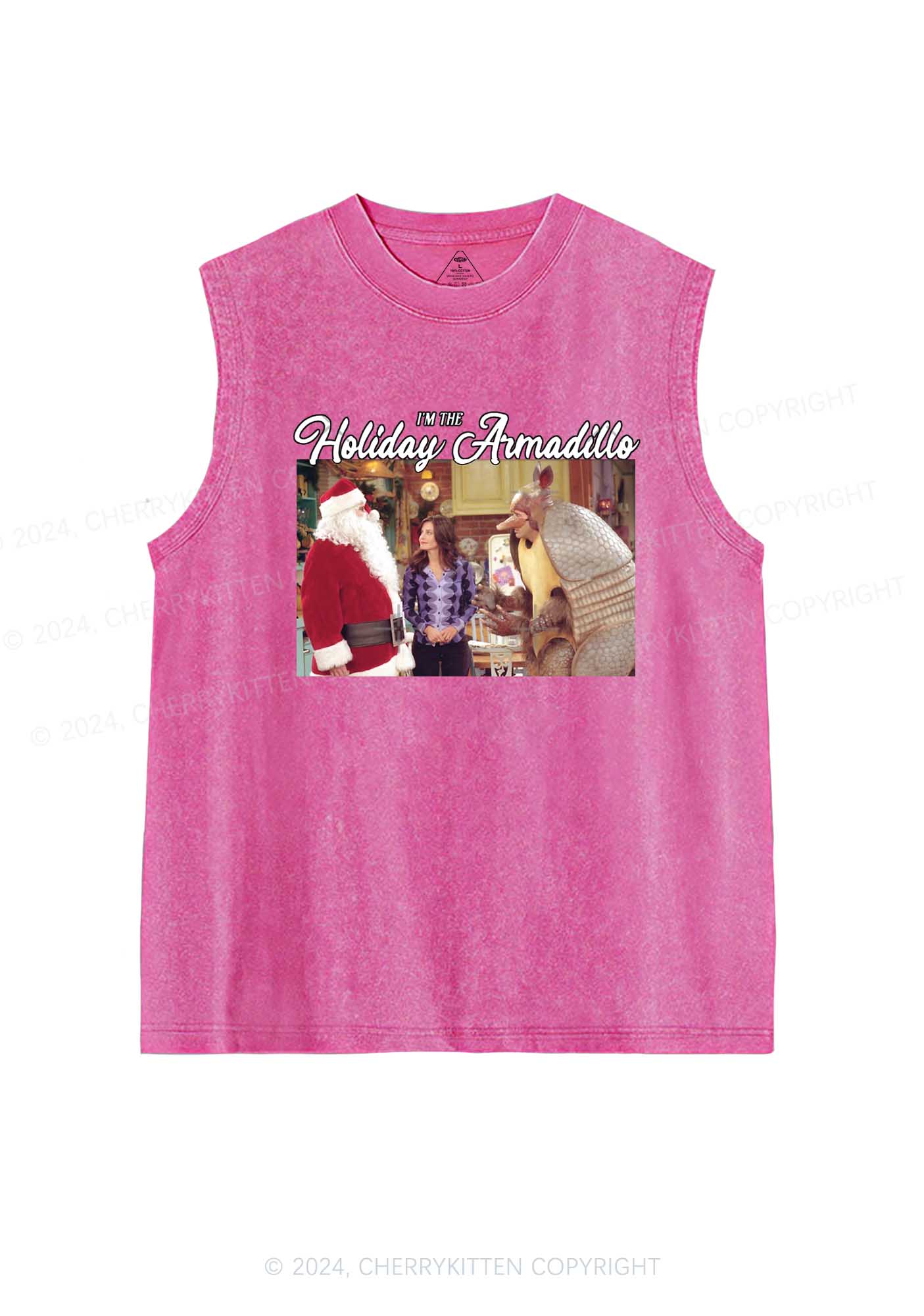 Christmas Holiday Y2K Washed Tank Cherrykitten