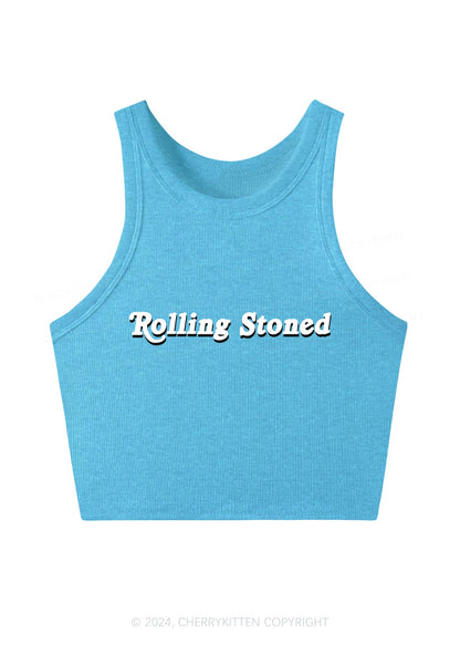 Rolling Stoned Y2K Crop Tank Top Cherrykitten