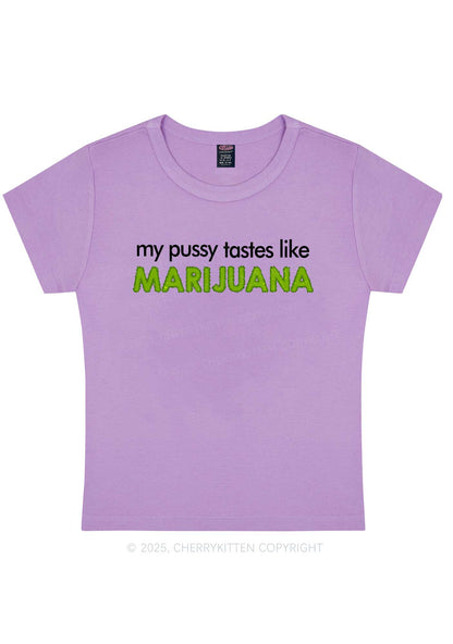 My Puxxy Tastes Y2K Baby Tee Cherrykitten