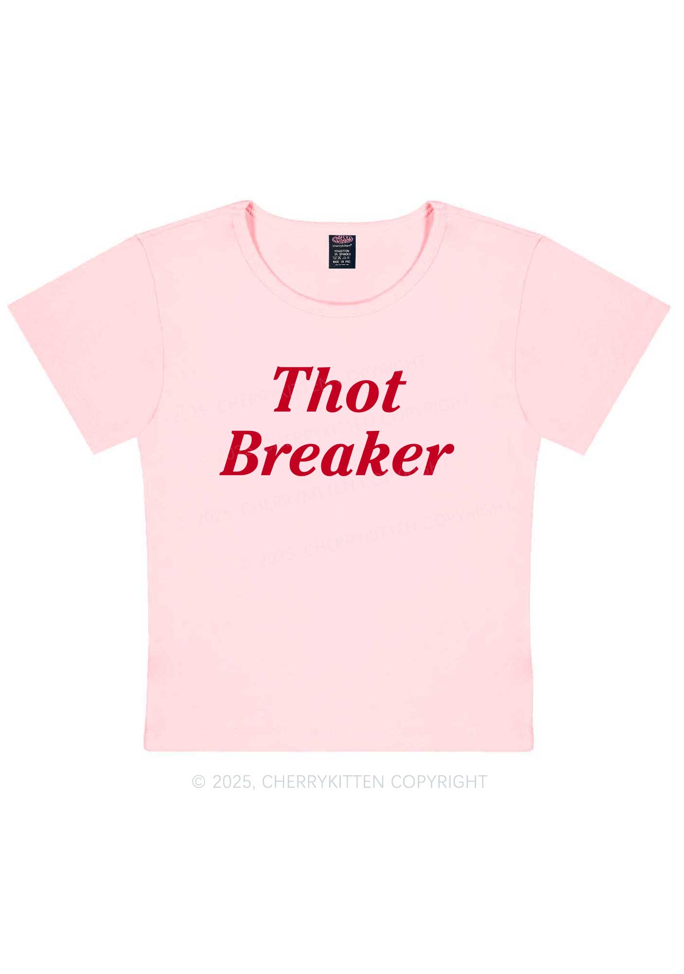 Thot Breaker Y2K Baby Tee Cherrykitten